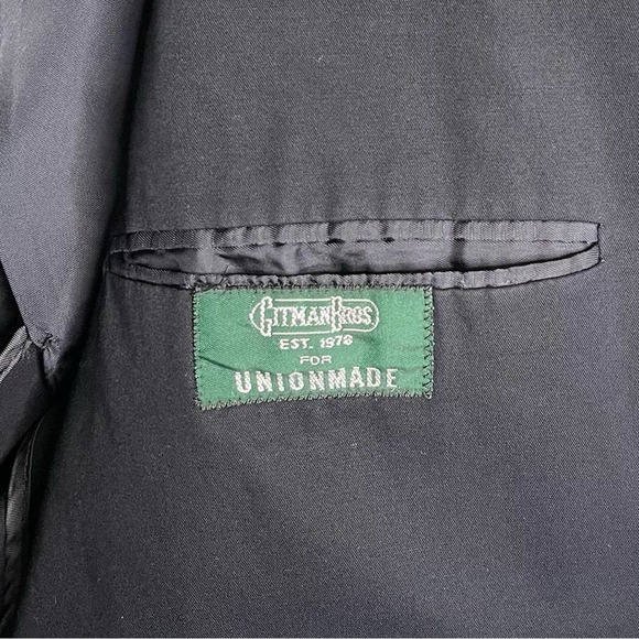 Gitman Bros. Vintage x Unionmade Suit Blazer in Black 38 - Picture 10 of 11
